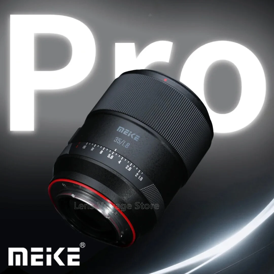 Lente Meke Meike 35mm f1.8 Pro de Enfoque Automático STM de Fotograma Completo para Sony E A7C2 A7M3 A7M5 ZR Z5ii Z6iii Z8 Z50II para LUMIX L
