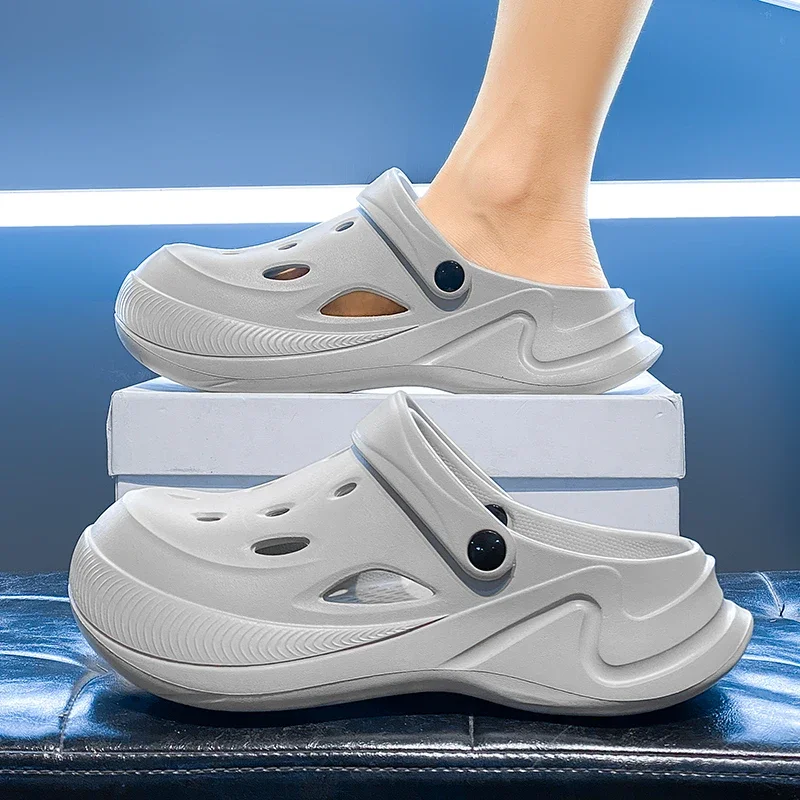

Men's Hollow Out Clogs Summer Outdoor Casual Beach Hole Shoes Slides