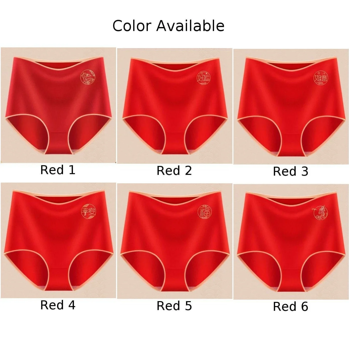 

25 Year Of The Snake Underwear Casual Seamless Cotton Underwear Womens Red Underwear Casual Style For Daily Wear