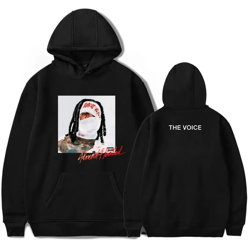 

Lil Durk Merch Hoodies Almost Healed Album Cover Sweatshirts Rapper Print Unisex Fashion Funny Casual HipHop Streetwear