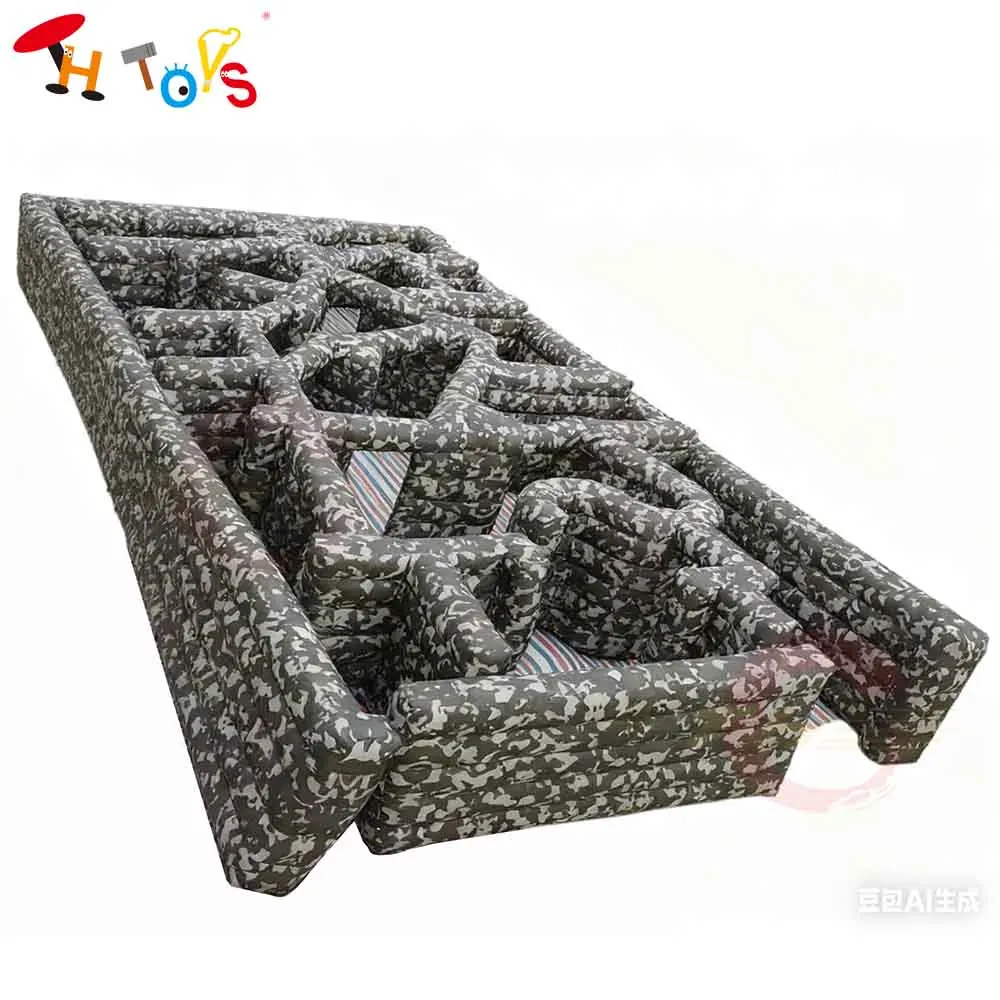 Fast Air Ship 6m/8m Commercial Inflatable Maze Tag Commercial Labyrinth Obstacle Course Sport Game for Adults