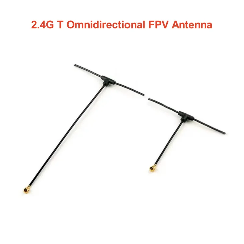 IPEX/IPX/U.FL 2.4G T Omnidirectional FPV Antenna 40MM/90MM Connector For RC FPV ELRS EP1 EP2 Receiver RX Compatible TBS Tracer