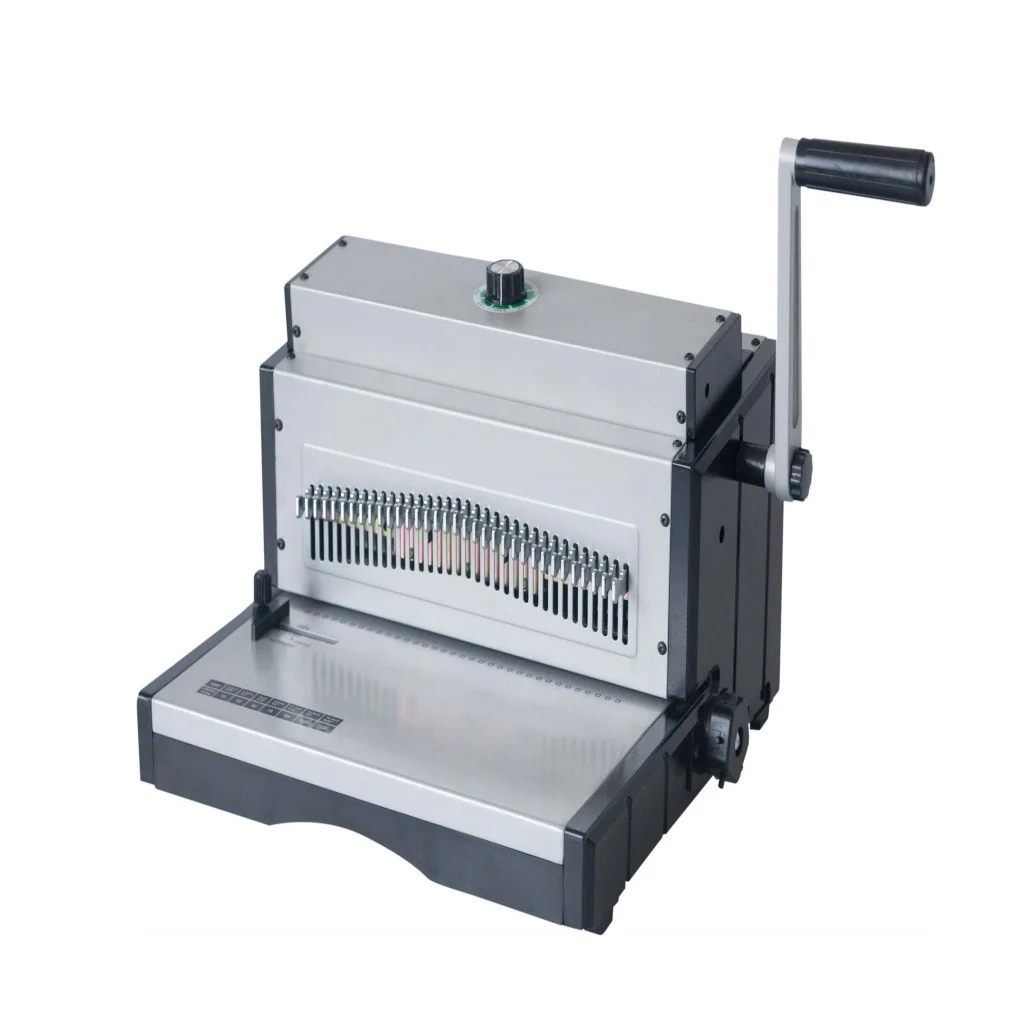 ET8707 Wire 3:1 Electric Punch A4 Paper Binding Machine Lower Price Double Loop Wire Punching Binding Machine