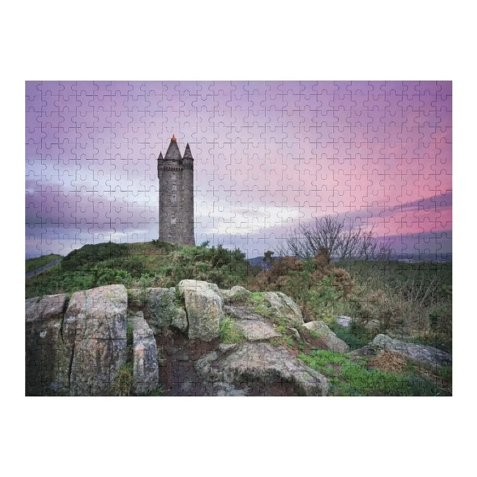 

Закат Scrabo Tower-Newtownards Пазл Диорама Аксессуары Деревянная головоломка по индивидуальному заказу