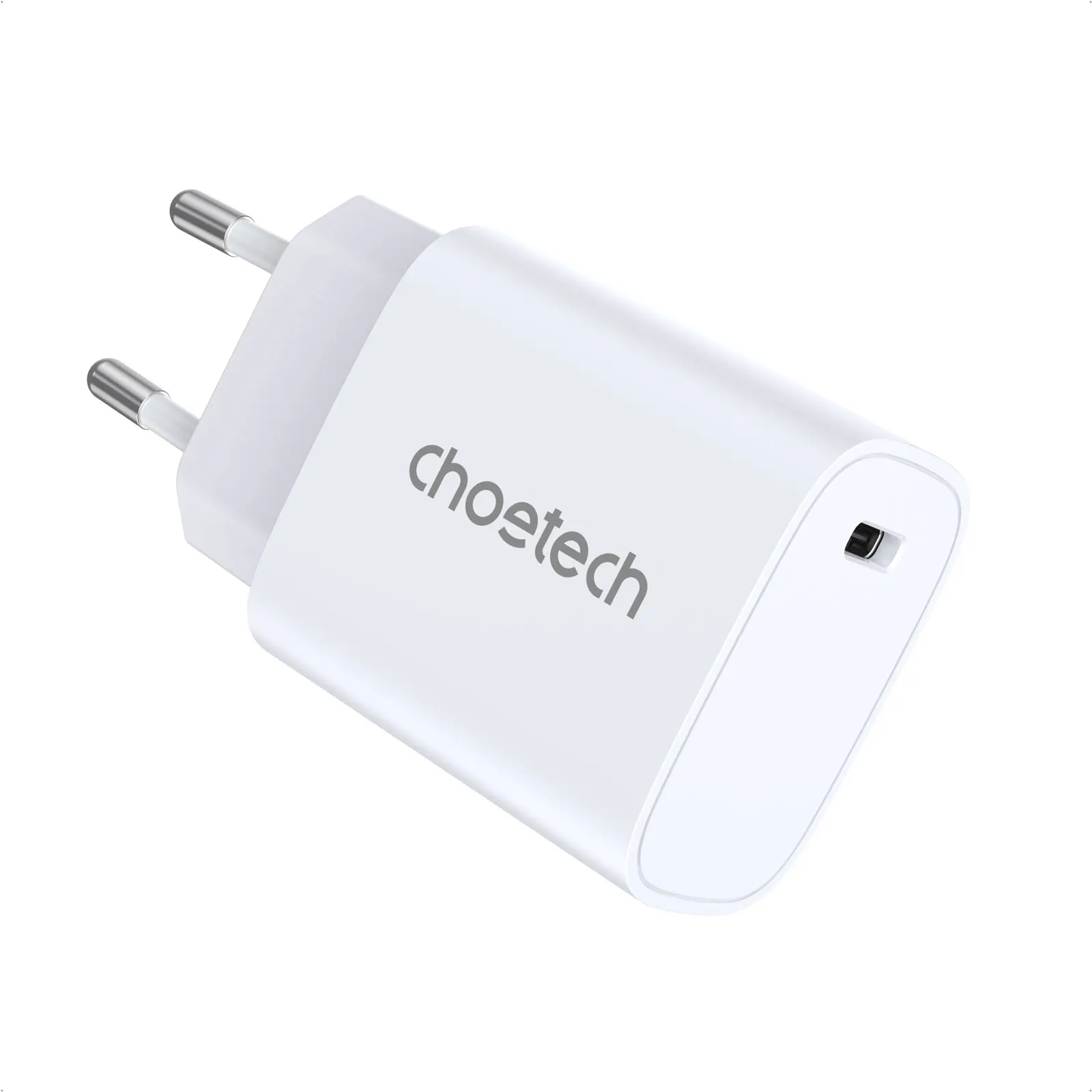 Choetech PD20W Wall Charger with Single Type-c port support for iwatch iphone 12/13/14/15 series with CES RoHs EMC Certificates