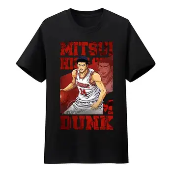 Slam Dunk Sakuragi Hanamichi Rukawa Kaede Takashi Akagi Man T-shirt Mode Unisex Anime Toppar Lediga Streetwear Fankläder 12 best sales Kanji t shirt - №6