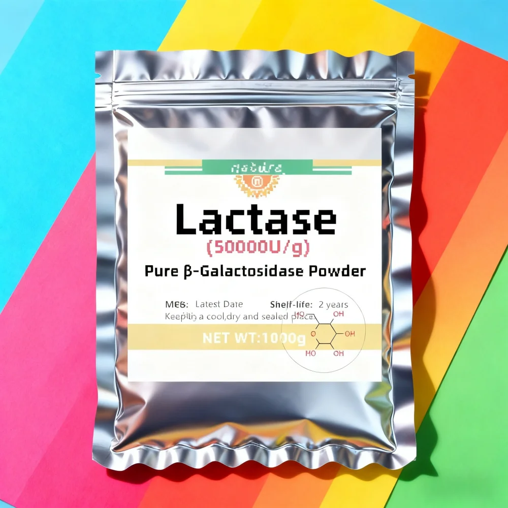 

Заводская герметичная бутылка для розлива, порошок лактазы 50000, пищевая добавка 50000 м/г, CAS 9031-11-2, глобальная быстрая доставка