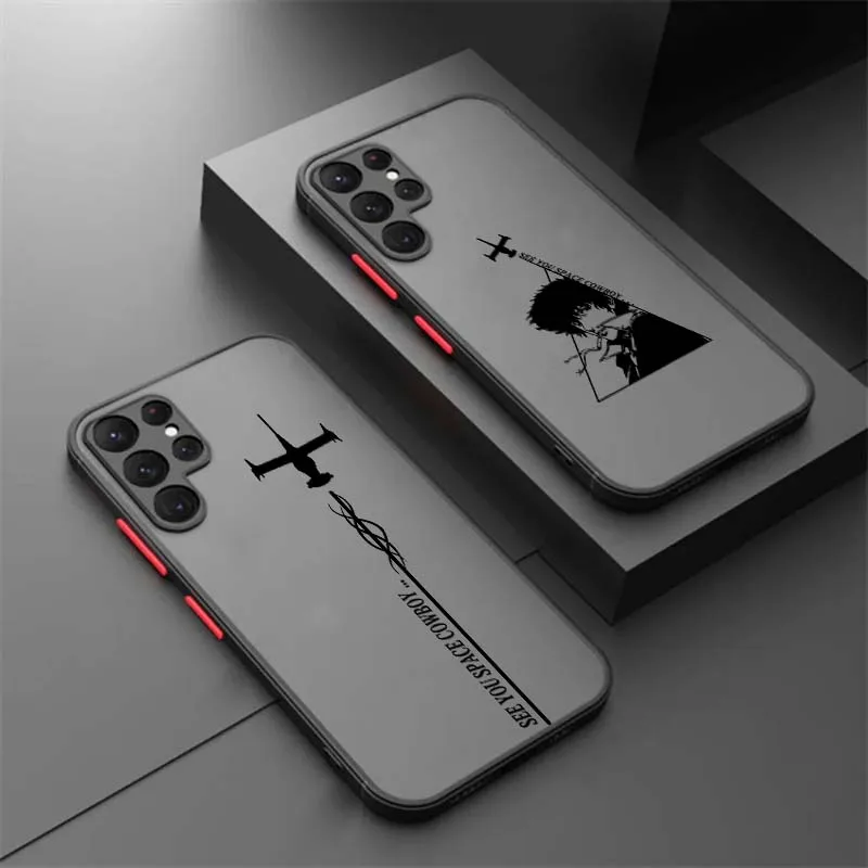 

Cowboy Bebop Popular Anime Art For Samsung A73 A72 A71 A55 A54 A53 A52 A51 A35 A25 A15 A14 5G Frosted Translucent Phone Case