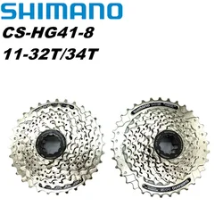 Shimano CS-HG41-8 MTB Mountain Bike Cassette HG41-8 Bicycle Freewheel 8 Speed Flywheel 11-32T 11-34T Crankset Bicycle