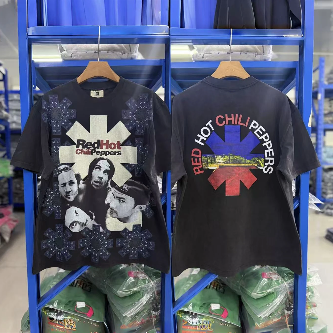 Vintage Red Hot Chili Peppers RHCP SAINT T Shirt Men Women Oversized Blood Sugar Sex Magik Tee Tops T-Shirt