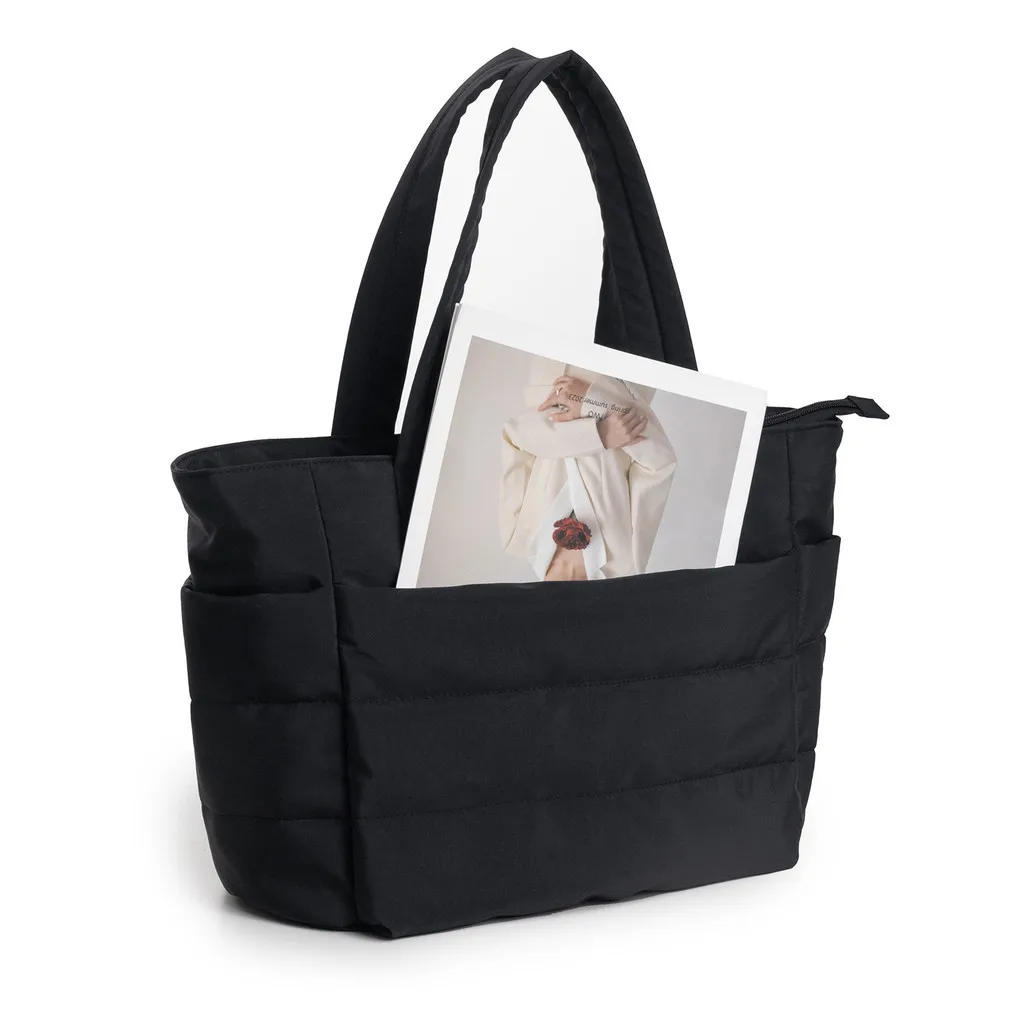 

Women's Waterproof Large Tote Bag, Urban Minimalist Downy-Soft Multi-Compartment Laptop Carryall for Work/School"