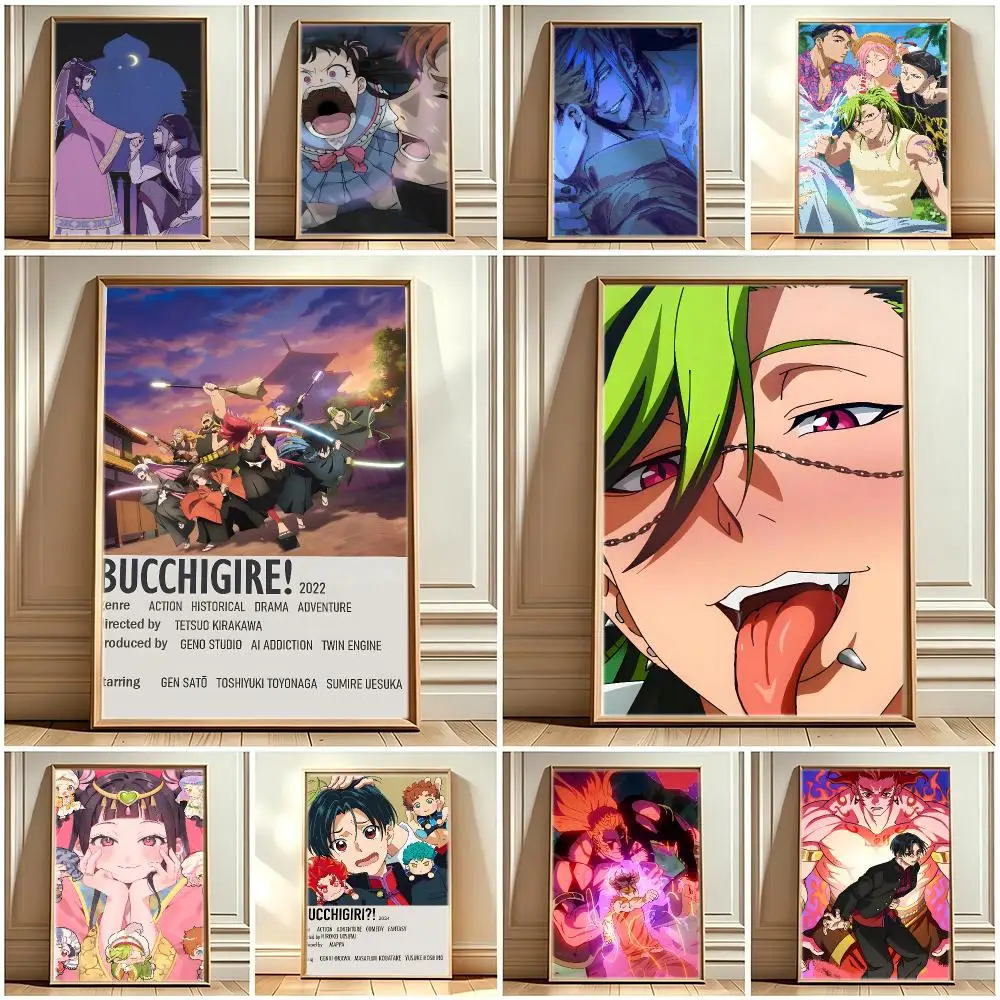 Japanese Anime B-Bucchigiri! Poster Print Painting Home Decor for Bedroom Living Room Hallway
