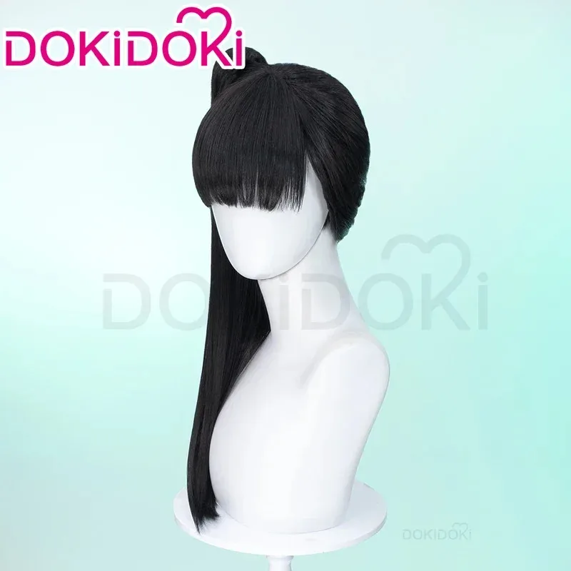 

qq 123Eve Game Stellar Blade DokiDoki Women 50cm Black Long Eve Cosplay High Heat Resistant Hair Free Wig C