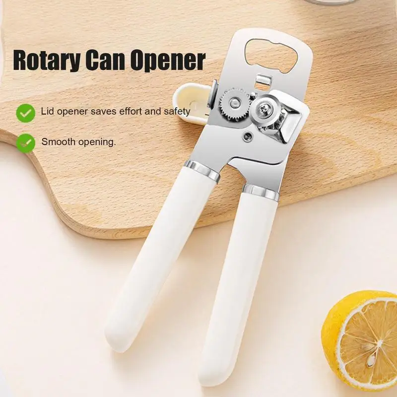 Tin Manual Can Opener Multifunctional Stainless Steel Non-slip Beer Grip Opener Ergonomic Cans Bottle Opener For Home Kitchen