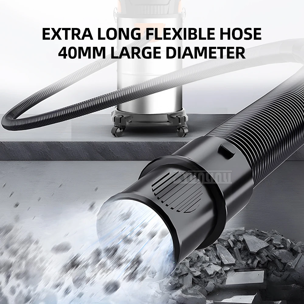 40L Industrial Vacuum Vleaner Wet and Dry Vacuum Cleaner Potente Strong Suction Cleaning Machine