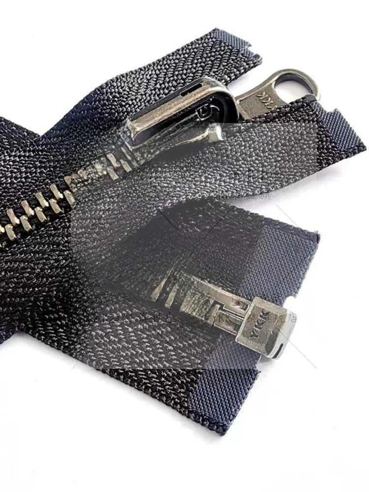 パーツ YKK Double-Sided Metal Zipper 75cm YKK Open-Tail Copper Tooth Zipper