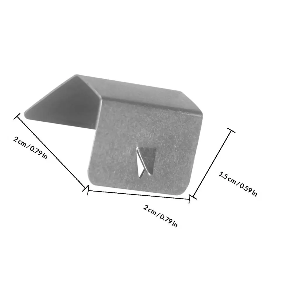 20Pcs Automotive Windshield Clips Wind Deflector Installation Clamps Weather Resistant Secure Fixing Durable Stainless Steel