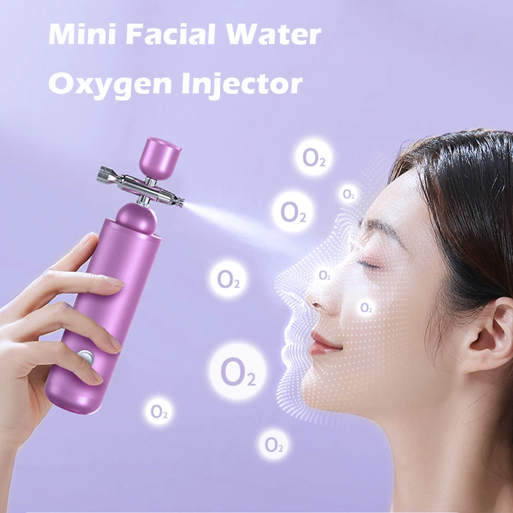 

Portable Mini Airbrush Set Facial Water Oxygen Injector Nano Mist Sprayer Skin Hydration Mouisture Compressor Pore Deep Cleanin