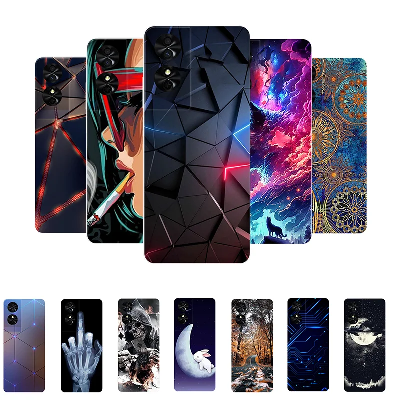 

For TCL 50 SE Case Silicone Back Cover Phone Case for TCL 50 SE 50SE Soft Case TCL50SE Funda Cartoon