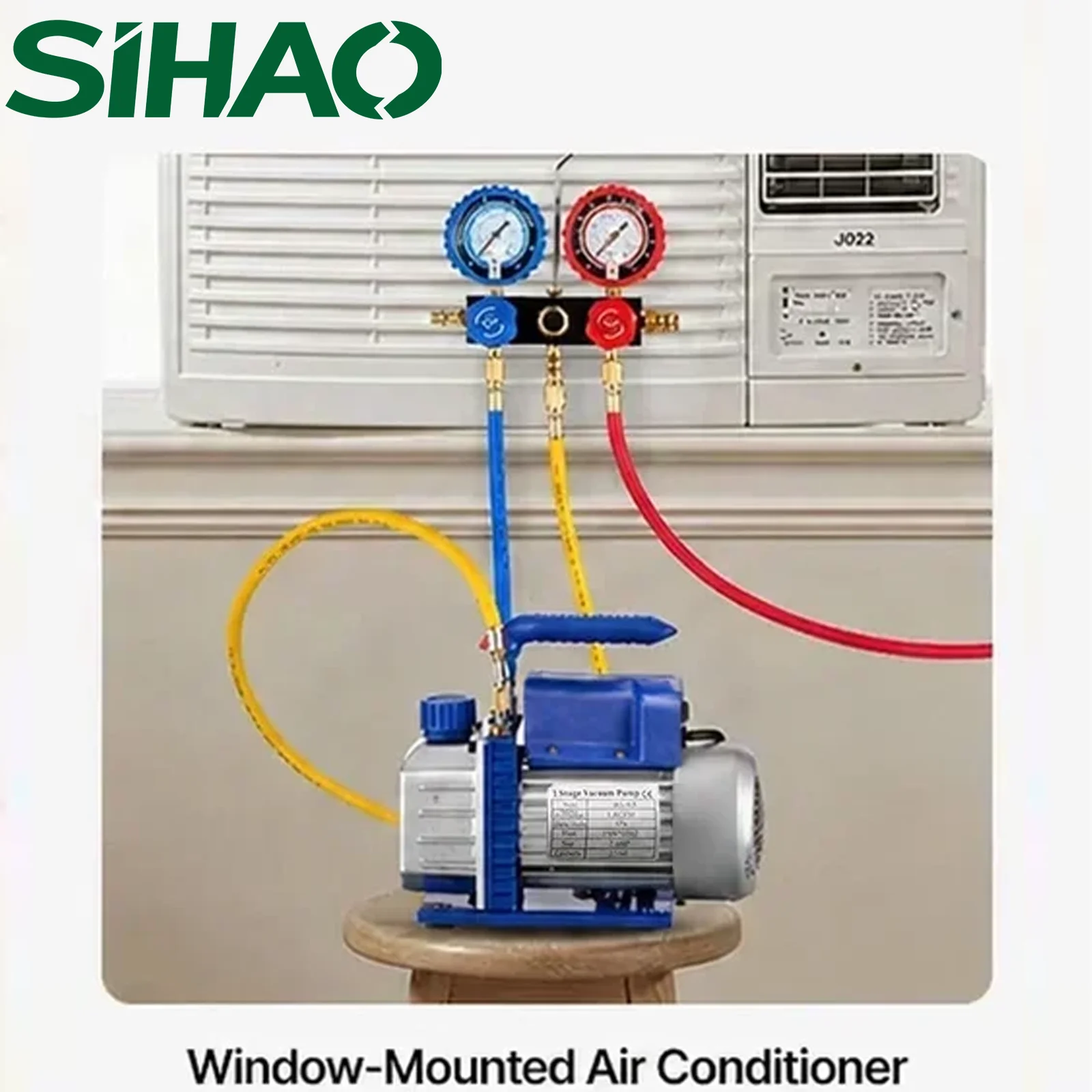 Bomba de Vácuo de Palhetas Rot - Rotary Vane Vacuum Pump Hvac 4Cfm 1/3Hp avaliação e preço