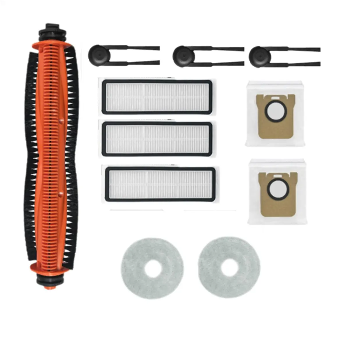 A86G NEW 12PCS for M40S/OV31CN Vacuum Cleaner Accessories Main Roller Side Brush Hepa Filter Mop Cloth Dust Bags