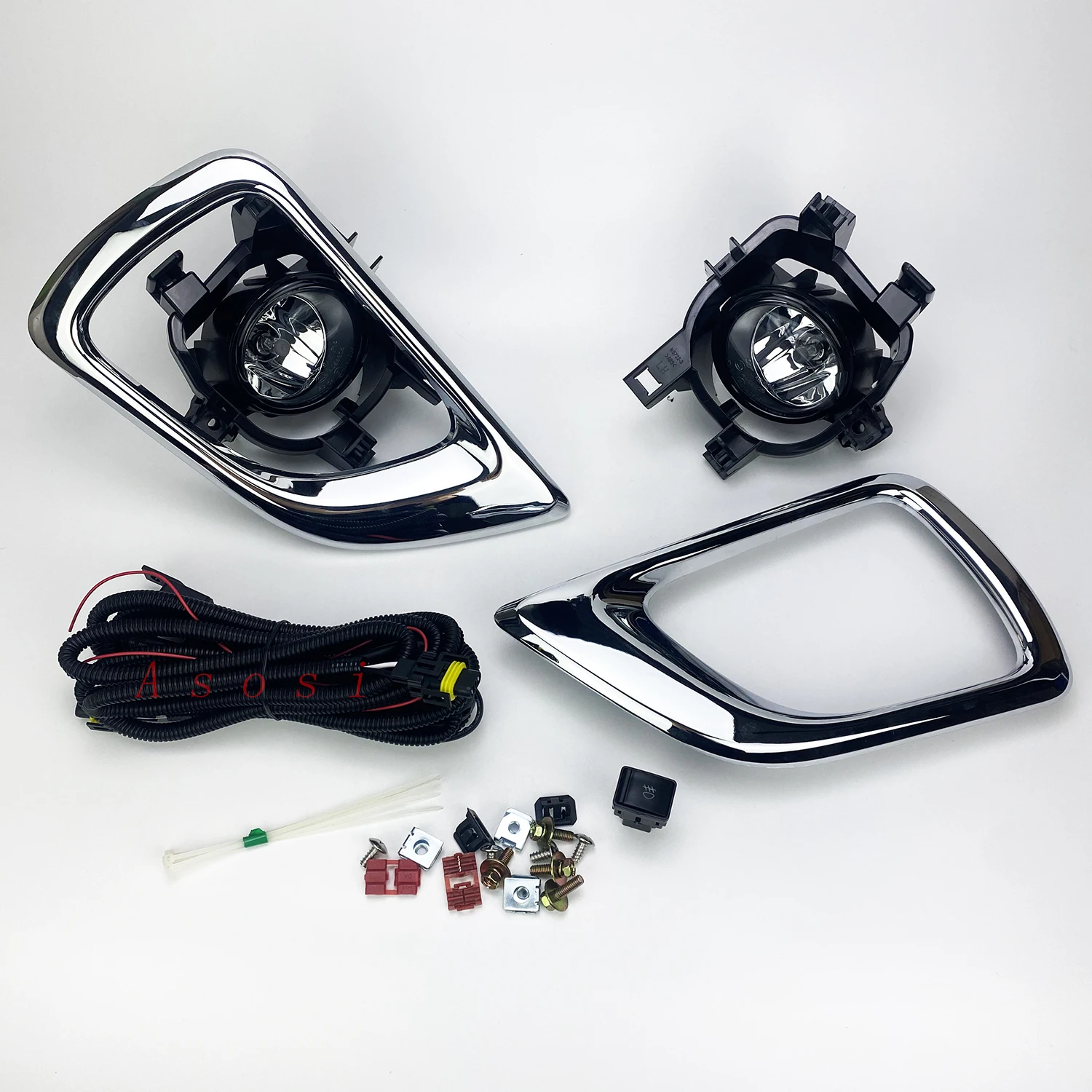 Bumper Fog Lights Kit For Nissan Navara / Frontier / NP300 2015 2016 2017 2018 Right & Left Side Clear Glass Lens - view 5