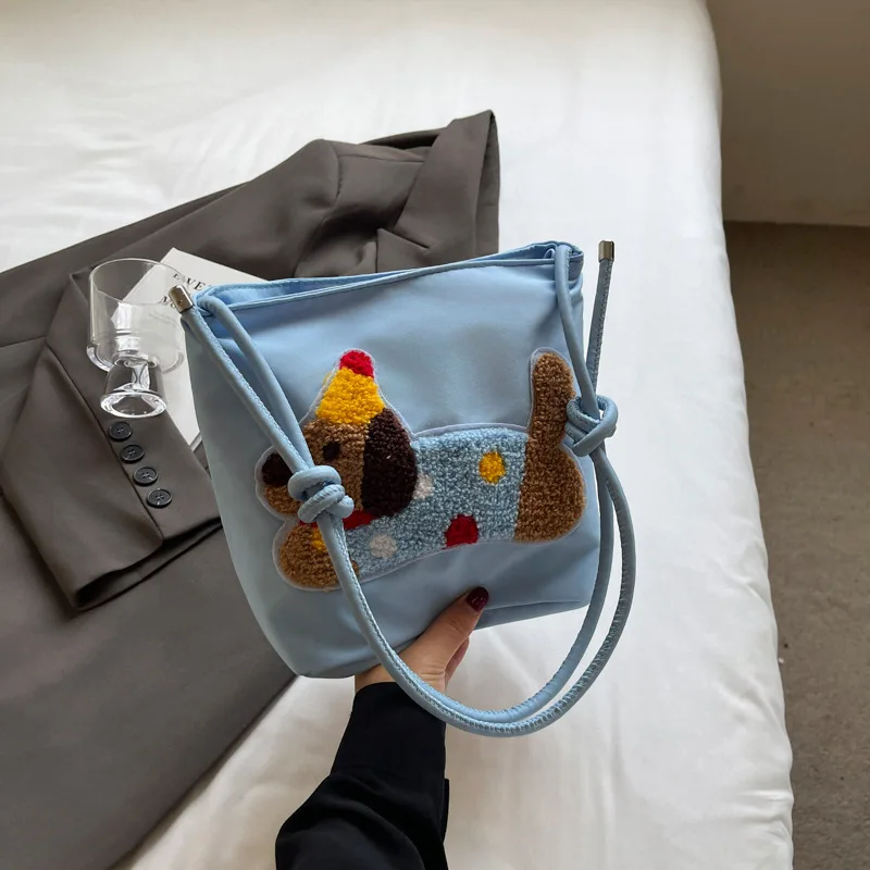 

Women's shoulder bag fashion personality lovely foreign gas bucket bag handhold armpit bag shoulder bag