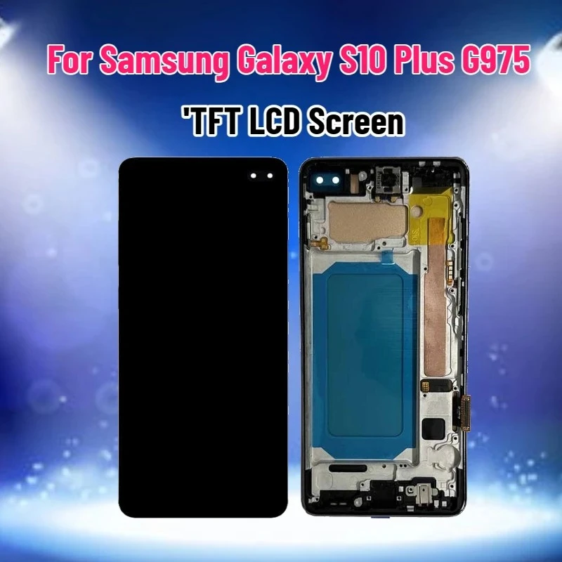 

6,38-дюймовый TFT LCD-экран для Samsung Galaxy S10 Plus G975 G975F/DS, сенсорный дисплей, сменный модуль в сборе