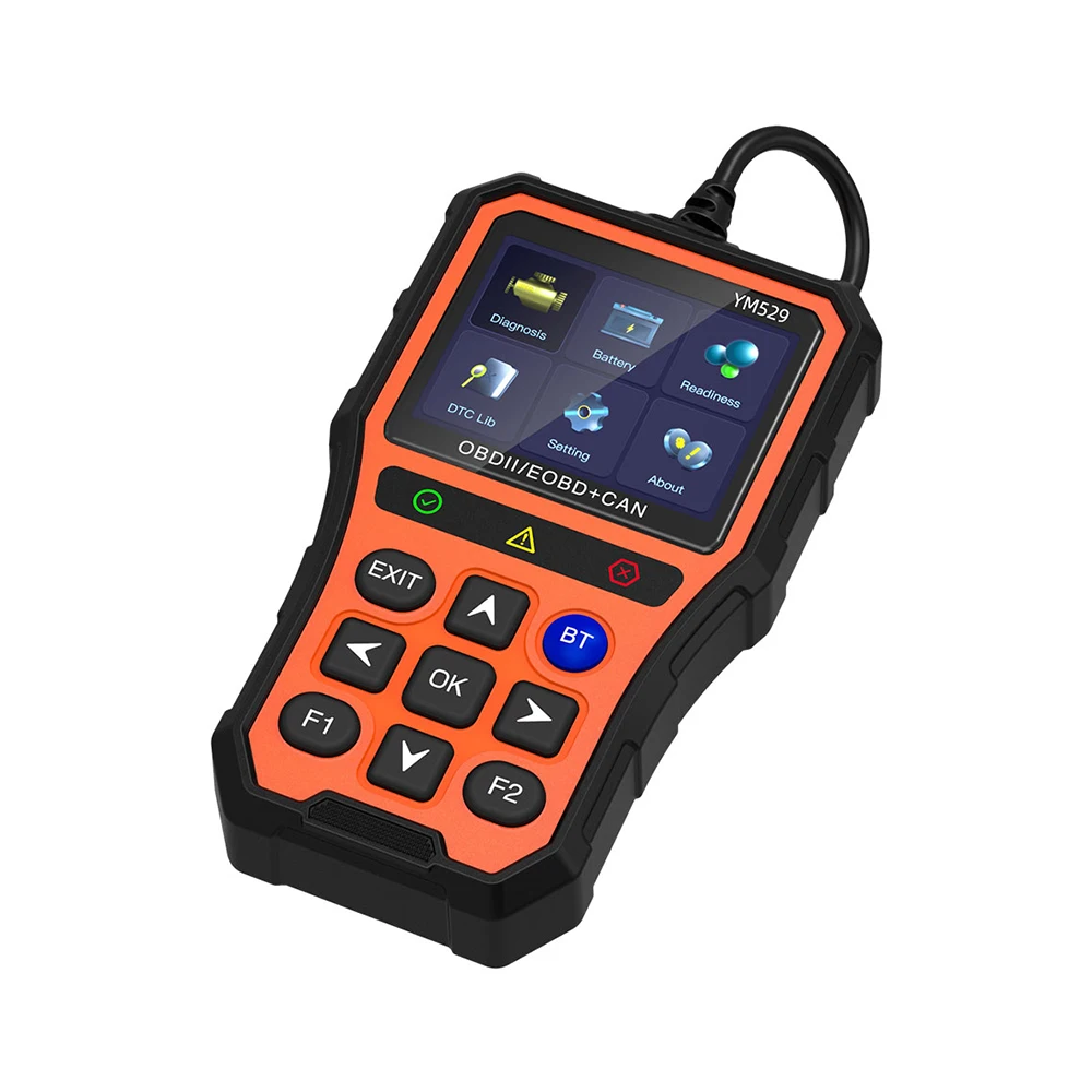 YM529 Car Scanner Vehicle System Check Engine Data Reader Battery Voltage Test OBD Diagnostic Tool