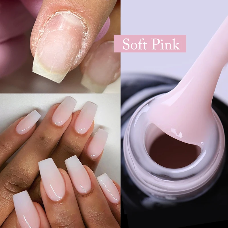 UR SUGAR 7ml Quick Extension Gel Milky White Nude Pink Construct Hard Gel Semi Permanent UV LED Gel Quick Building Nail Art