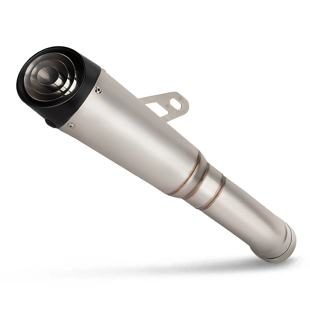 Suitable For ZX4R Stainless Steel Front SC Three-layer Middle And Tail Integrated, Motorcycle Exhaust Pipe Modification