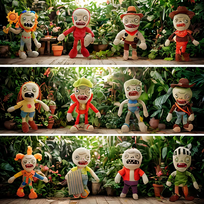 

30 см Лидер продаж растение Brawl Zombie плюшевая игрушка детский компаньон кукла зомби периферийные мультяшные украшения