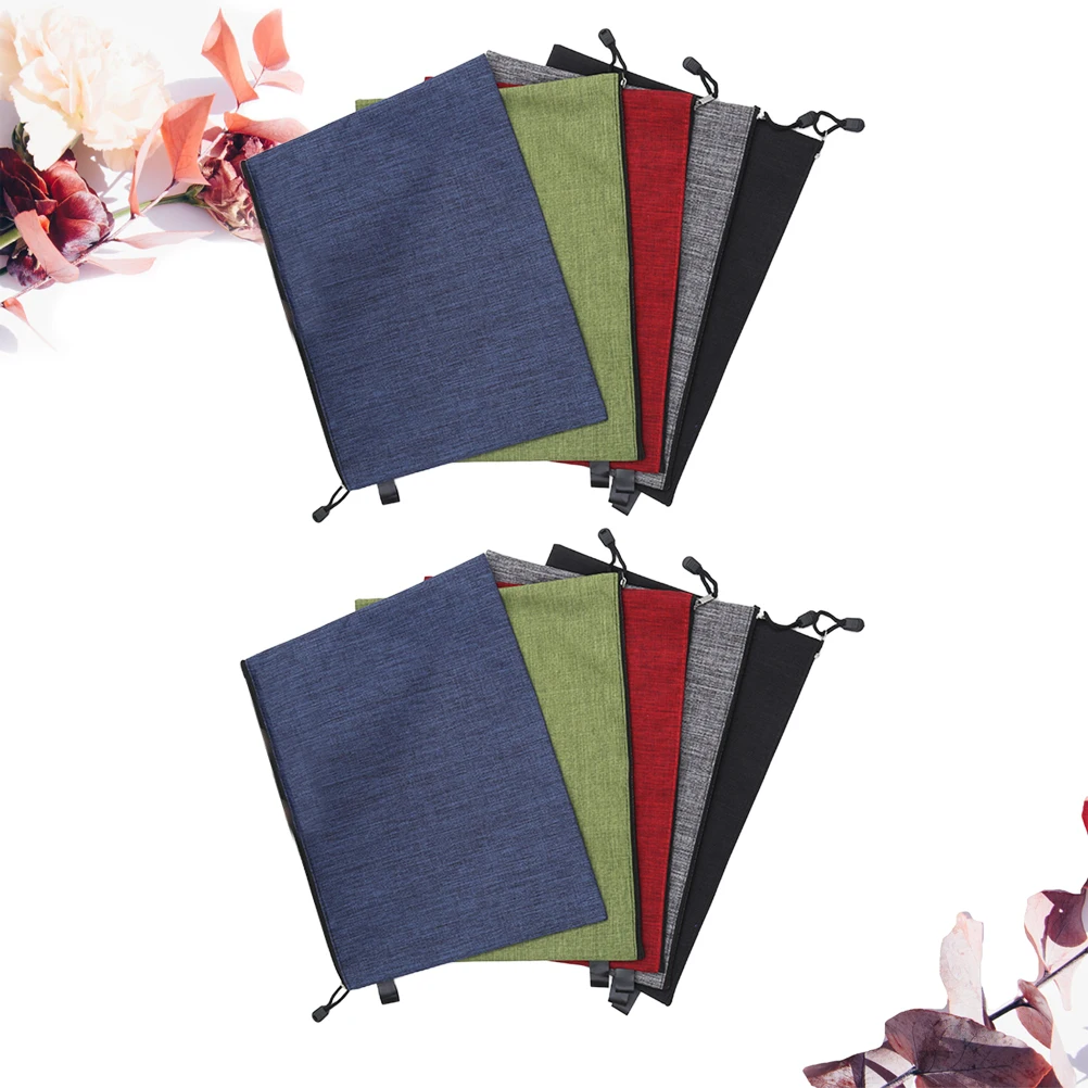 

10 Pcs Zipper Bag File Organizer Document Portable Water Proof B4 Holder Student