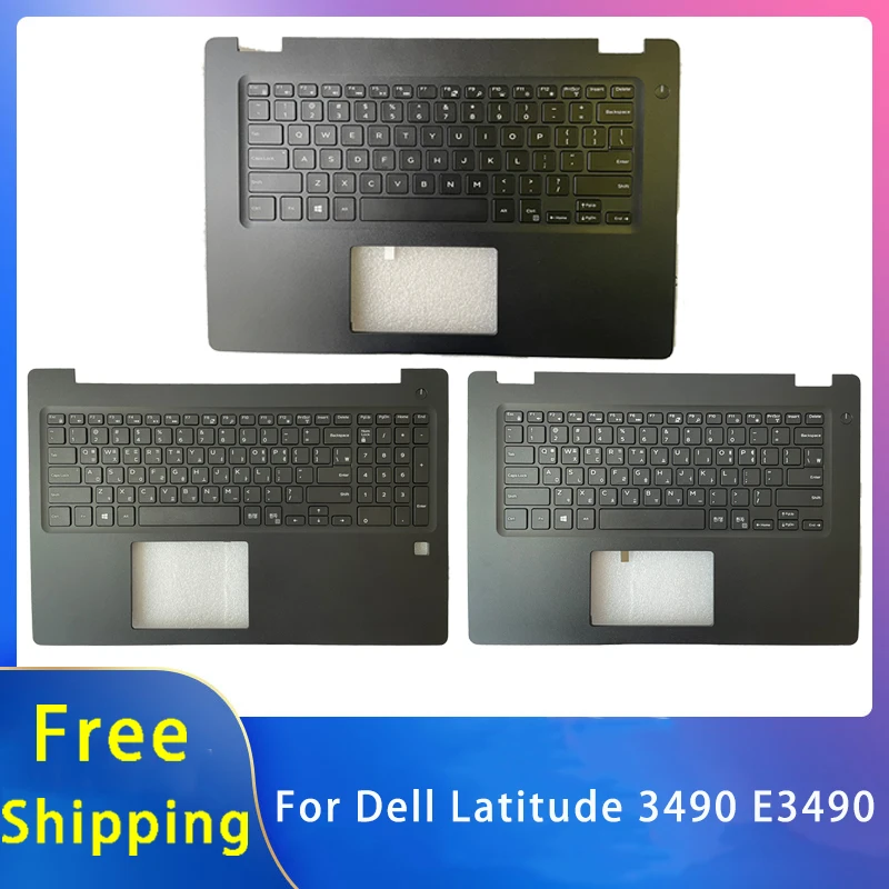 

Новинка, запасные аксессуары для ноутбука Dell Latitude 3490 E3490 E3590, клавиатура US, KO с черной подсветкой/без подсветки