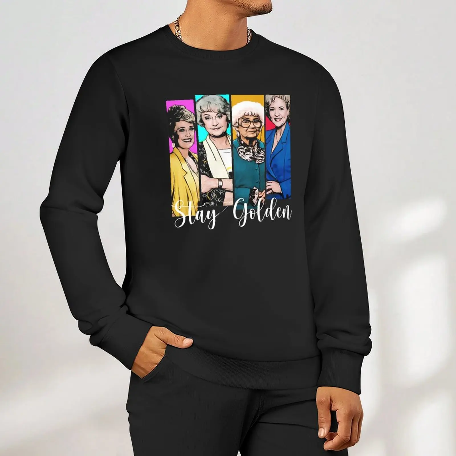 Golden girls stay Golden Sweatshirt korean clothes men's coat sweatshirt