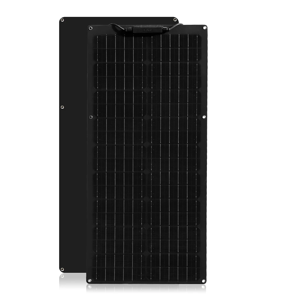 Solar Panel Complete Kit, 50W 100W 12V/24V Monocrystalline PV Battery Charger for Car Boat House Balcony RV Camper Off Grid