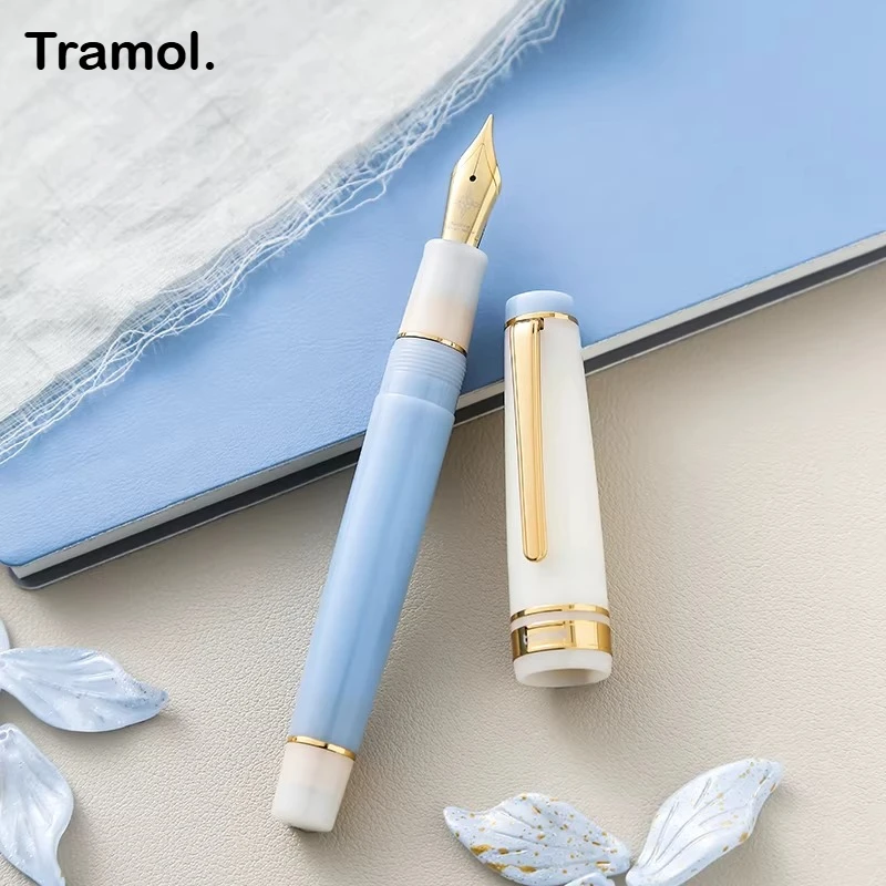 

Перьевая ручка Tramol, наконечник №35, золотой зажим, акриловая, для письма, аналог JINHAO 82, для бизнеса, школы, офиса, канцелярские товары