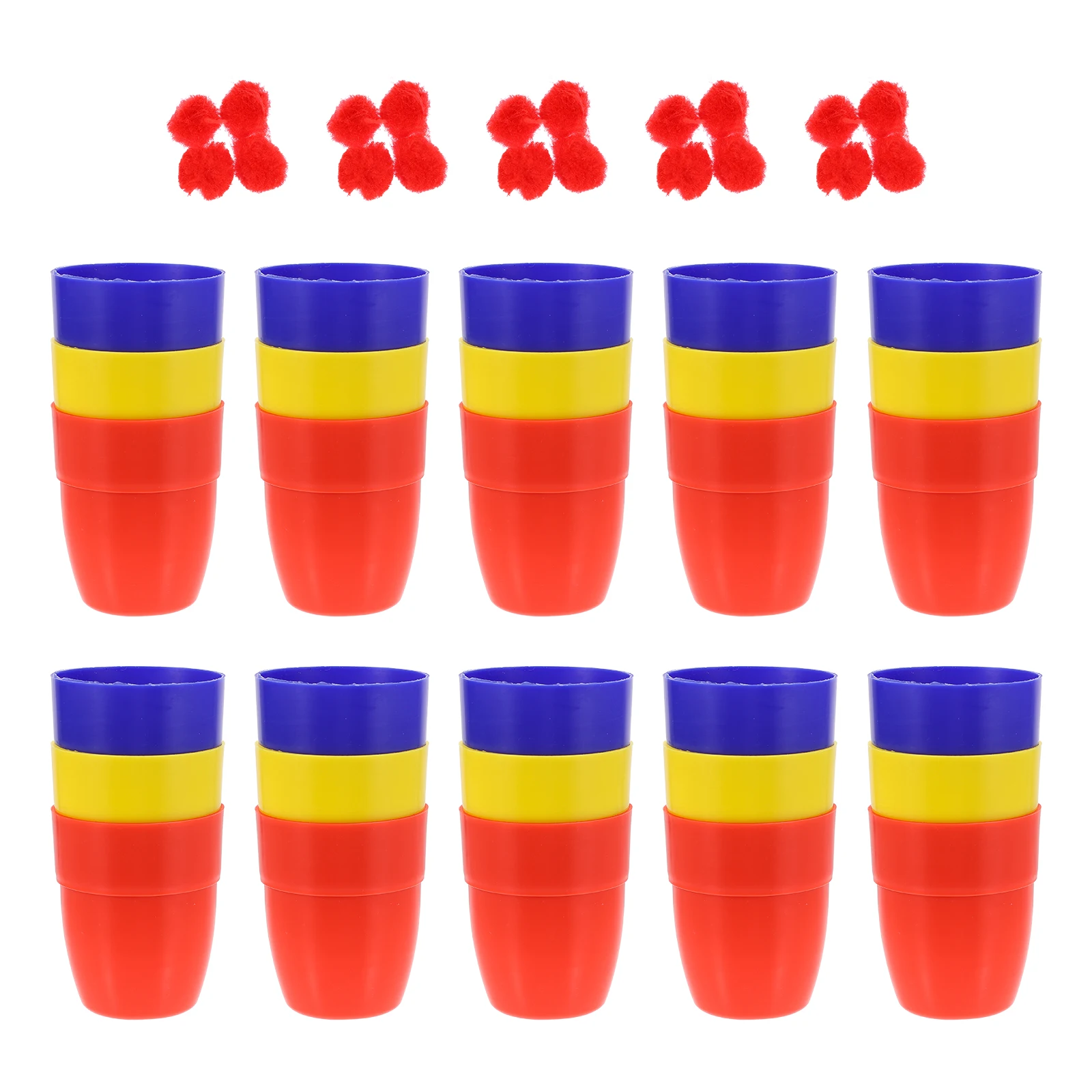 

30pcs Balls Prop Large Size 10Packs Set 1Pack Total 30Balls Party Games Stage Show Magician Trick Gimmick Cup