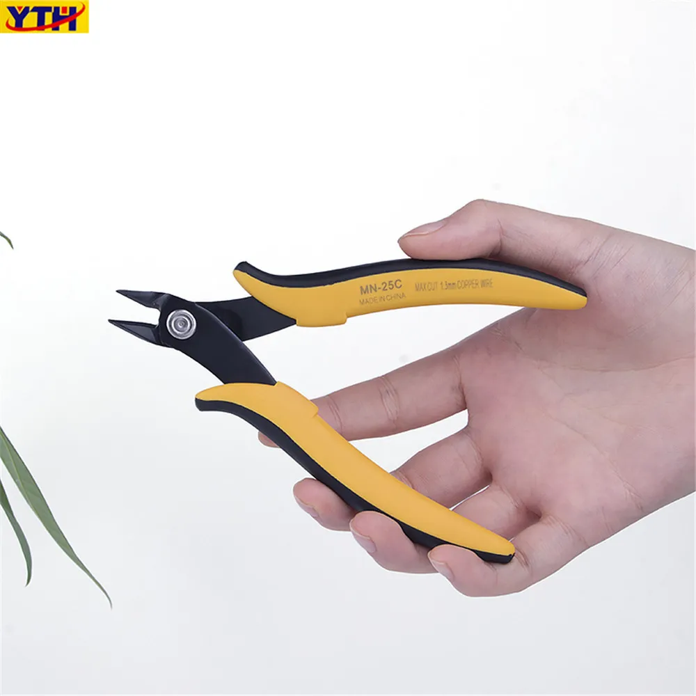 Multistyle Mini Wire Cutter Diagonal Pliers Small Cutter Electronic Pliers Wires Insulating Rubber Handle Model Hand Tools DIY