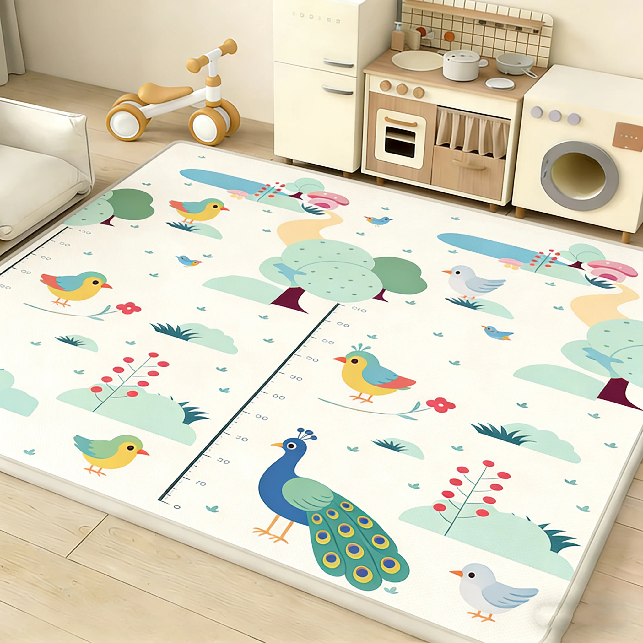 

180x150cm/180x120cm Large Size Play Mat for Children's Safety Mat Thick 1cm New Style Baby Crawling Play Mats Folding Mat Carpet