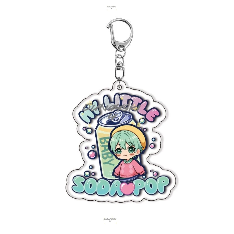 KPop Demon Hunters HUNTRX llavero acrílico Rumi Mila Zoe Anime Cosplay accesorio niños Jinu bebé Halloween