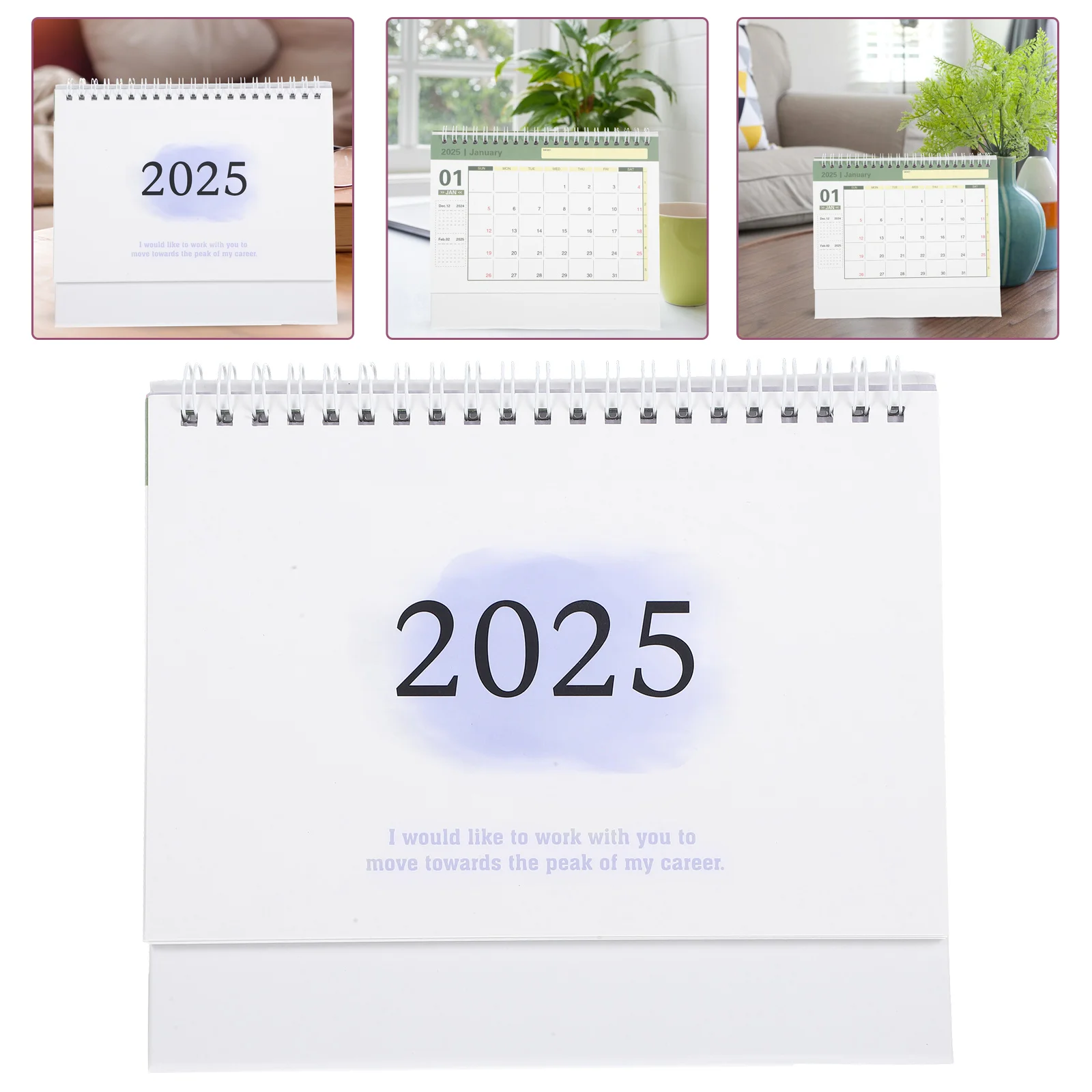 Refrigerator 2025 Desk Calendar Baby Digital Stickers Paper Small Decorative Standing