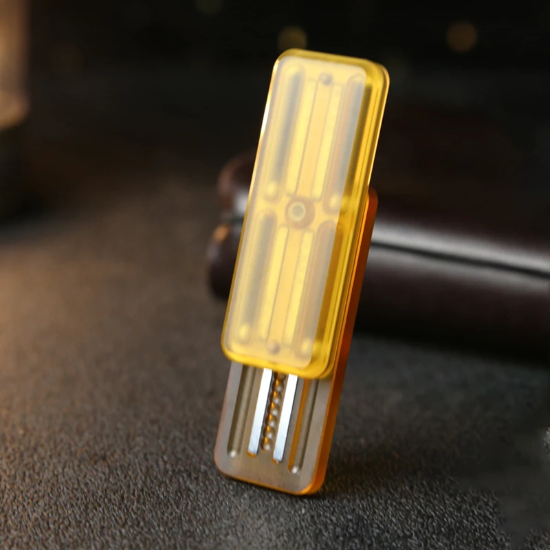 Pei rebote cartão mecânico empurrador catraca edc cartão empurrador tdah ansiedade estresse brinquedos mesa de escritório brinquedo para presente adulto