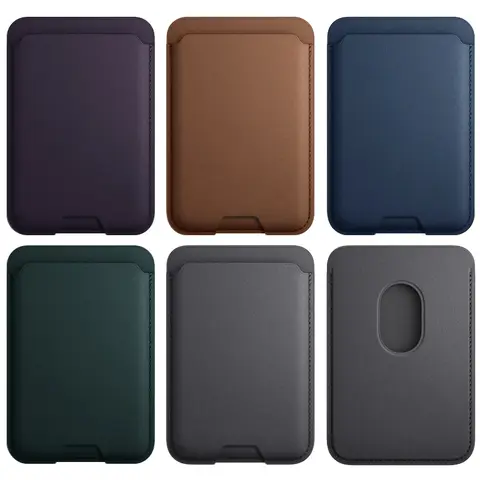 For Magsafe Leather Wallet For APPLE iPhone 16 12 13 14 15 17 Pro Max Plus Magnetic Card Holder Case Cover Accessories With Box