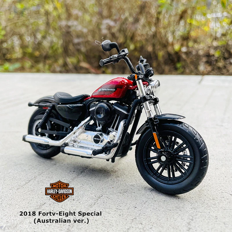 Maisto 1:18 harley-davidson motocicleta 2018 fortv-oito especial (australiano ver.) Liga vermelha motocicleta modelo de carro de brinquedo coleção