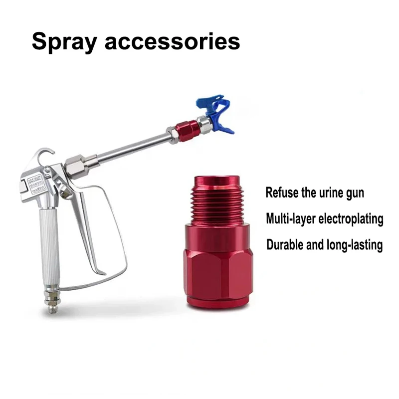 Mini One-way Globe Valve Anti-drip Built-in Spring Steel Ball Spray Gun Extension Adapter Sprayer Accessories