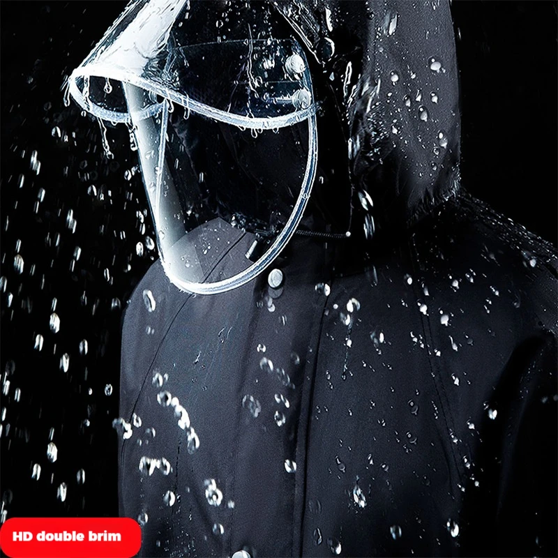 Reflective Split Raincoat Rain Pants Suit Full Body Rainproof For Electric Bike Motorcycle Takeaway Delivery Riding Heavy Rain P