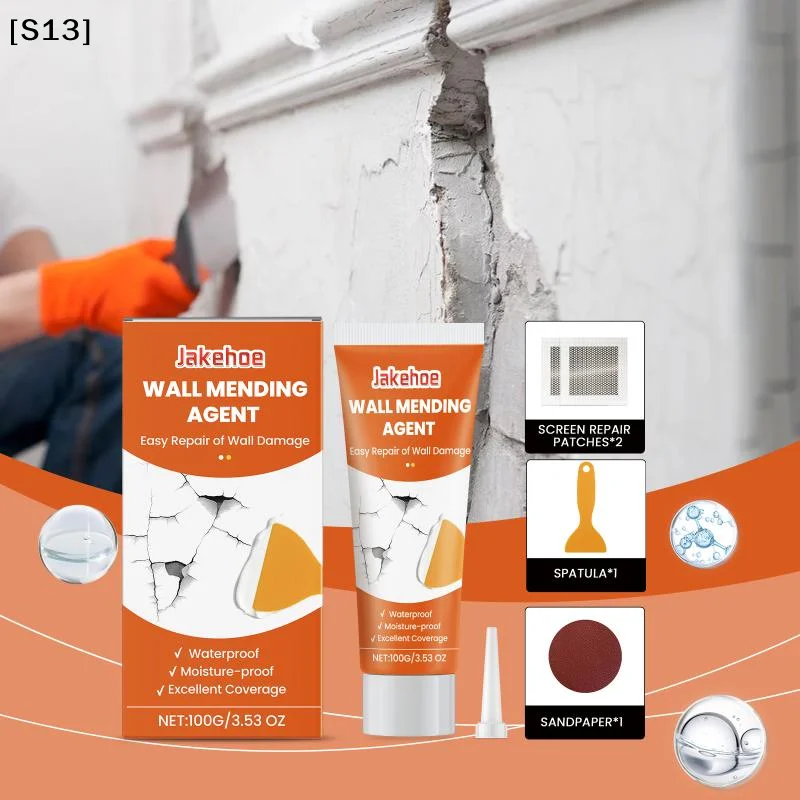 

Wall Repair Kit White Wall Peel Cracking Nail Hole Repair Quick Drying Filler for Joints Seals Restores Neatness Repair Tool[Q]