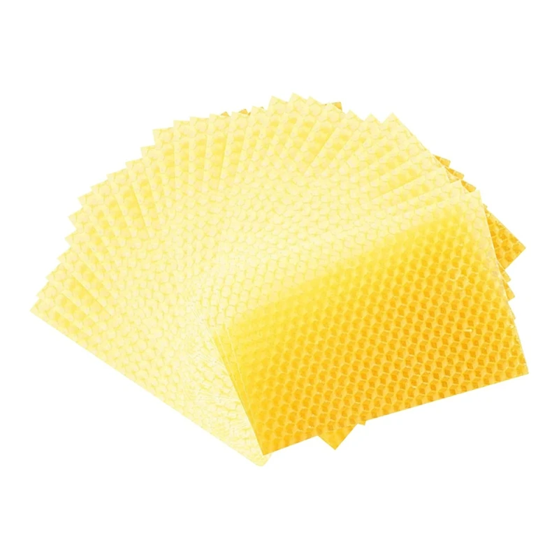 ABHG Beeswax Sheets Beeswax Foundation Sheets Wax Foundation For Bee Frames Natural Honeycomb Sheets Beeswax Sheets