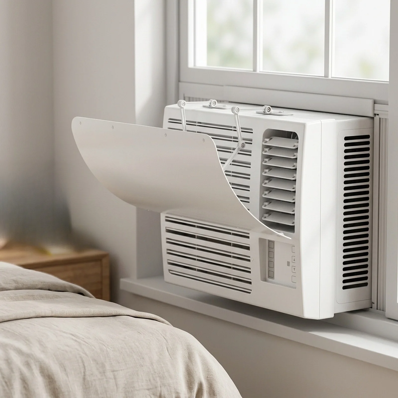 Air Deflector for Casement Air Conditioners Control Air Flow Stable Temperature Quick and Convenient Install